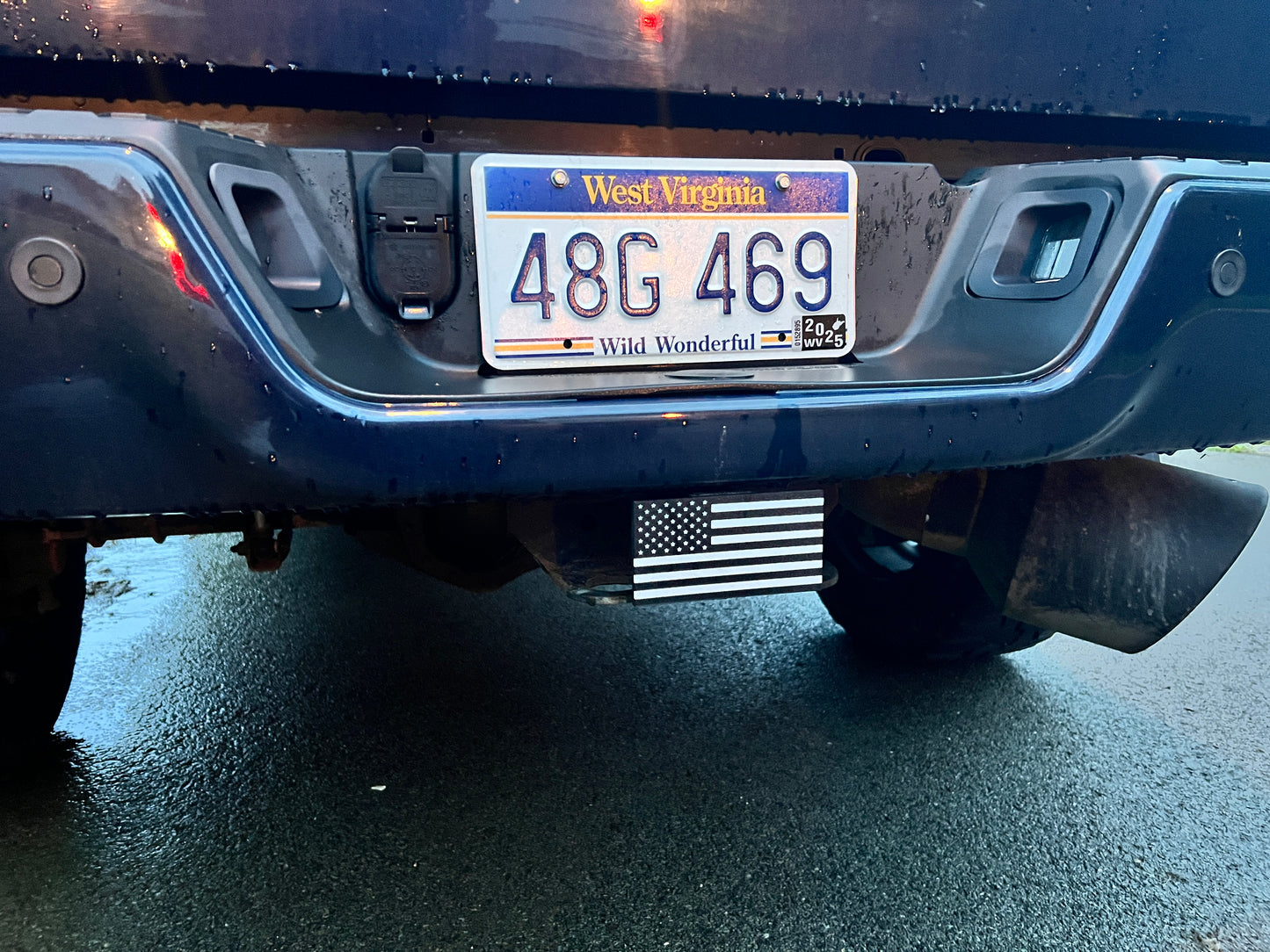USA Flag Hitch cover - quick hitch cover - flag hitch cover insert