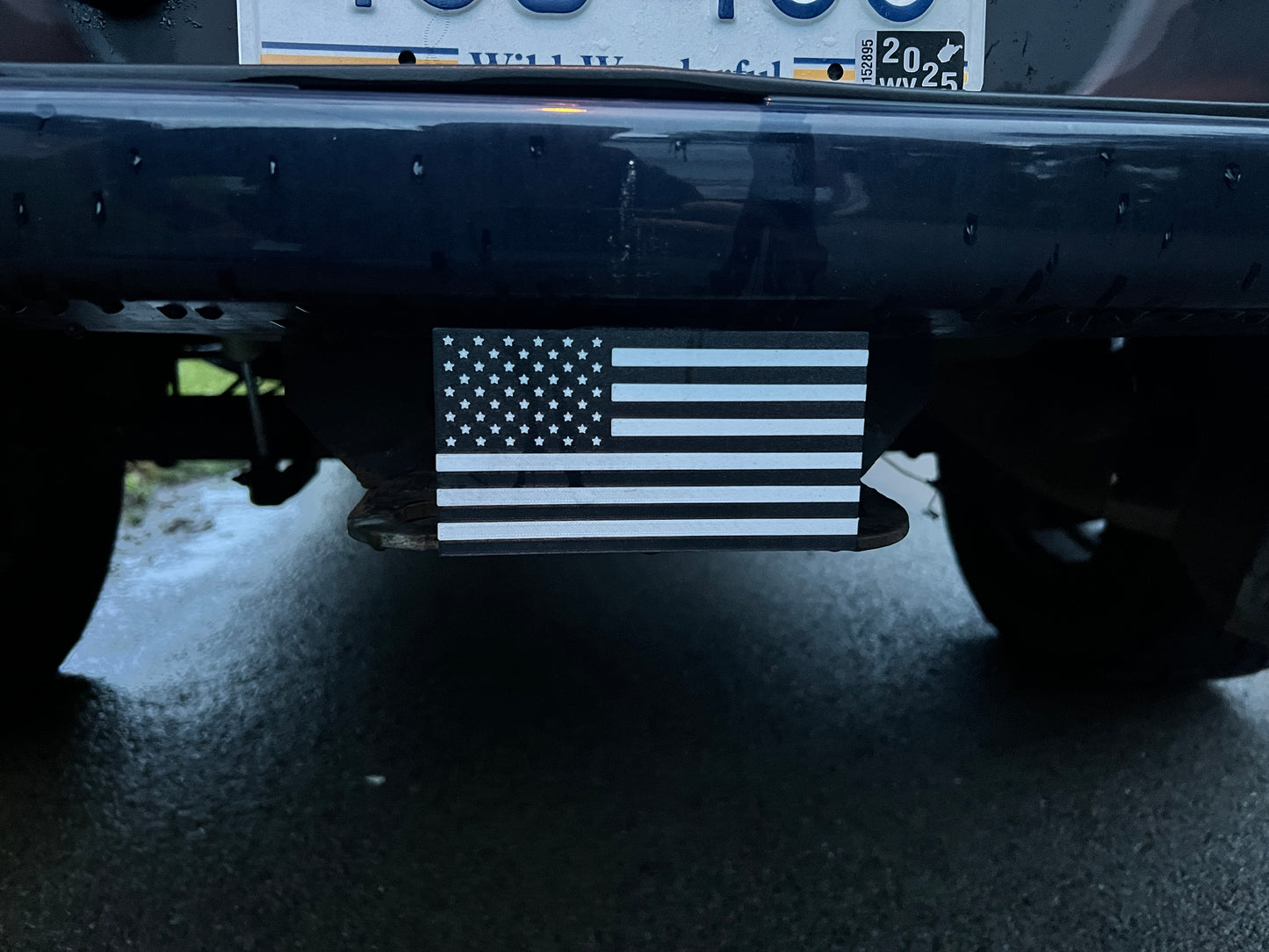 USA Flag Hitch cover - quick hitch cover - flag hitch cover insert
