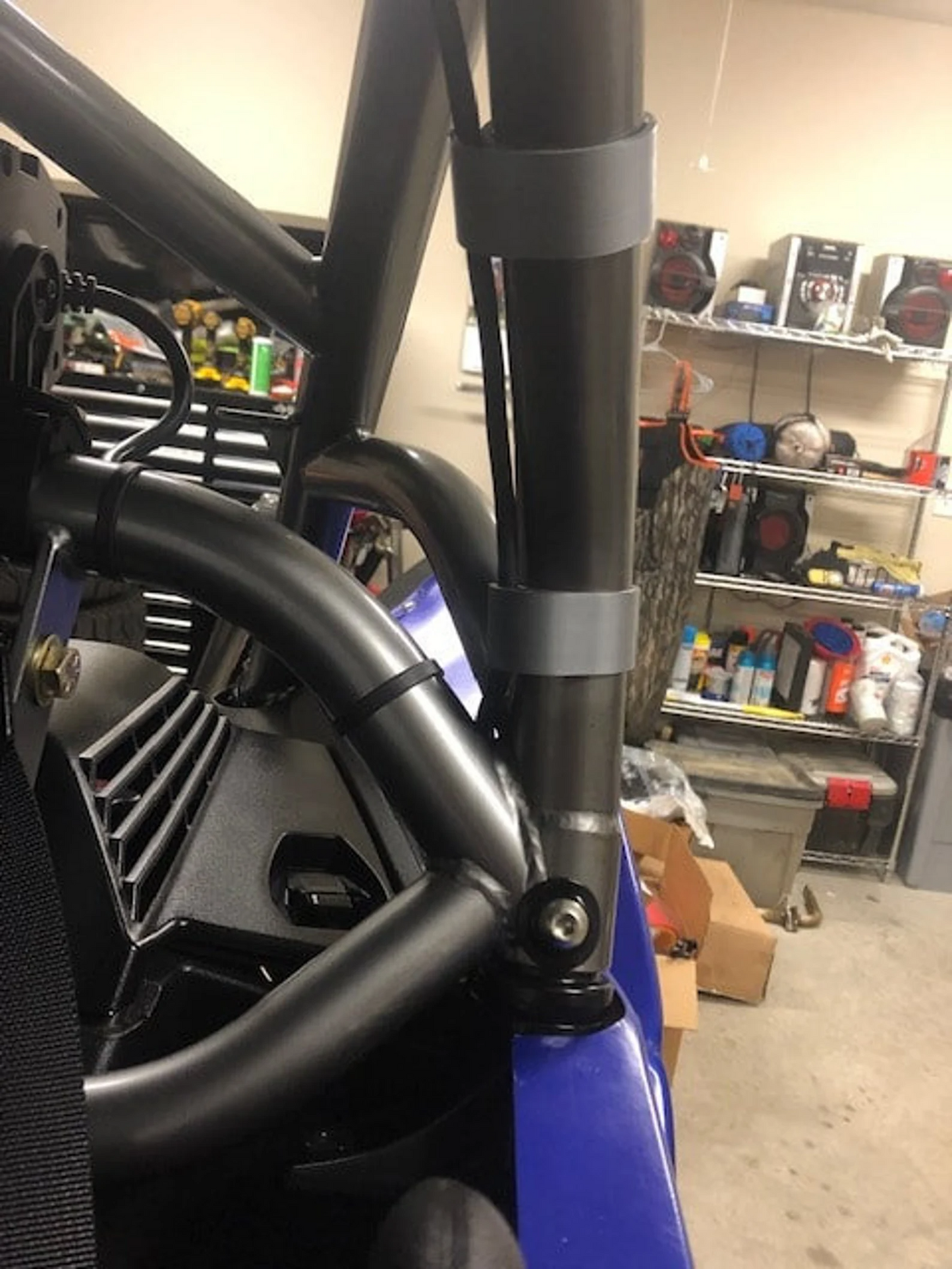 Roll Cage Wire Clamp - SXS, Jeep, Universal Pipe