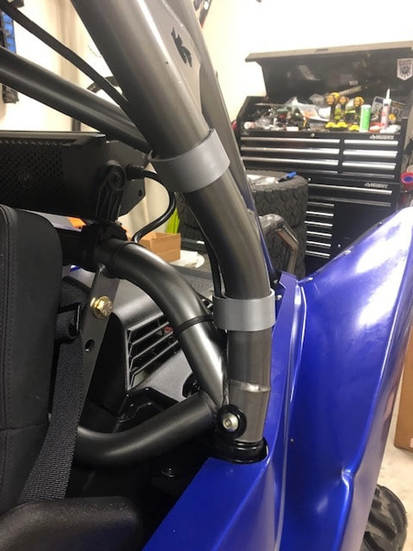Roll Cage Wire Clamp - SXS, Jeep, Universal Pipe