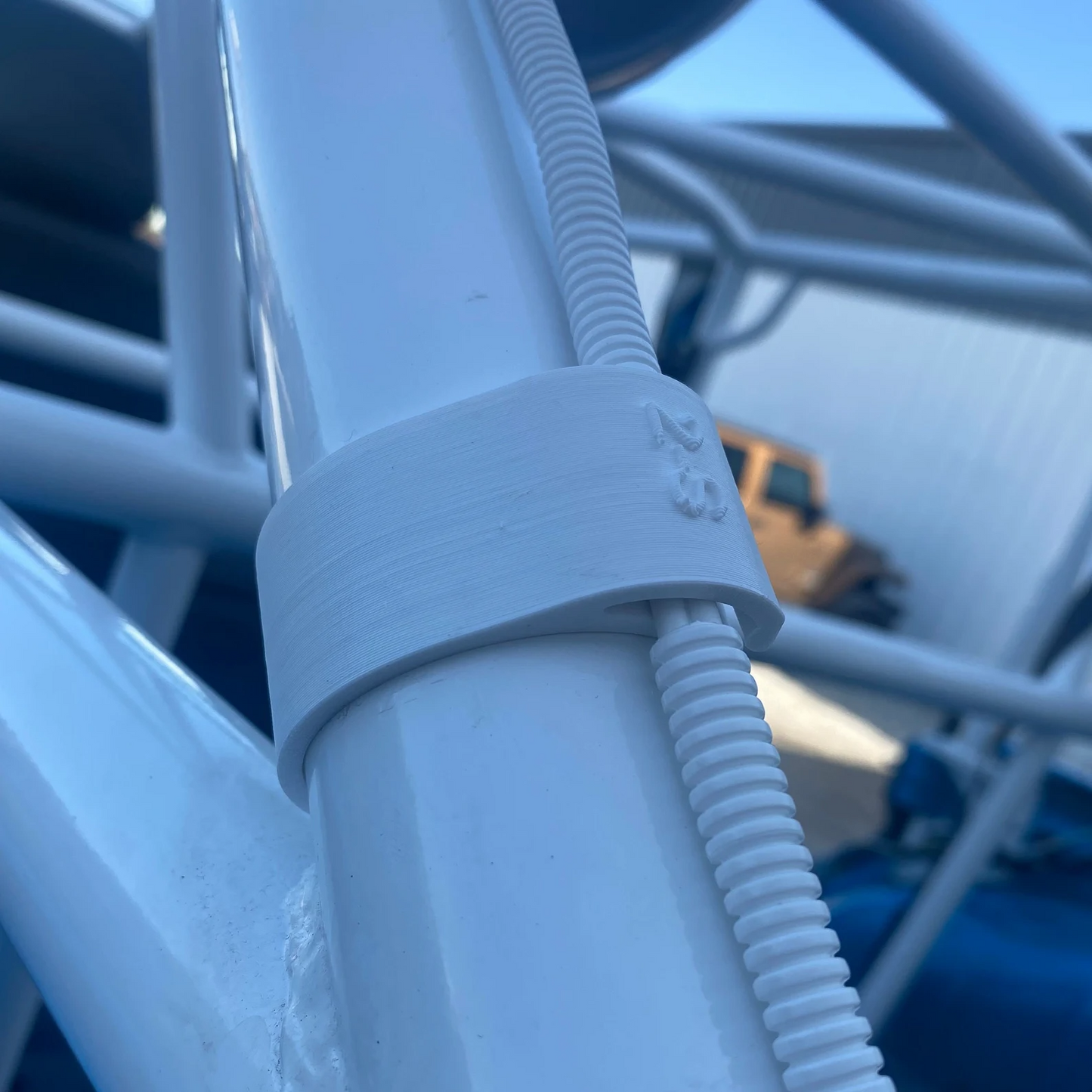 Roll Cage Wire Clamp - SXS, Jeep, Universal Pipe