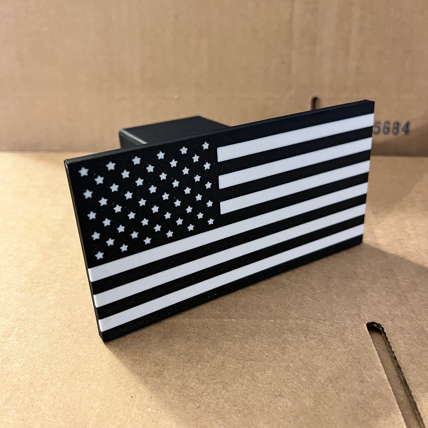 USA Flag Hitch cover - quick hitch cover - flag hitch cover insert
